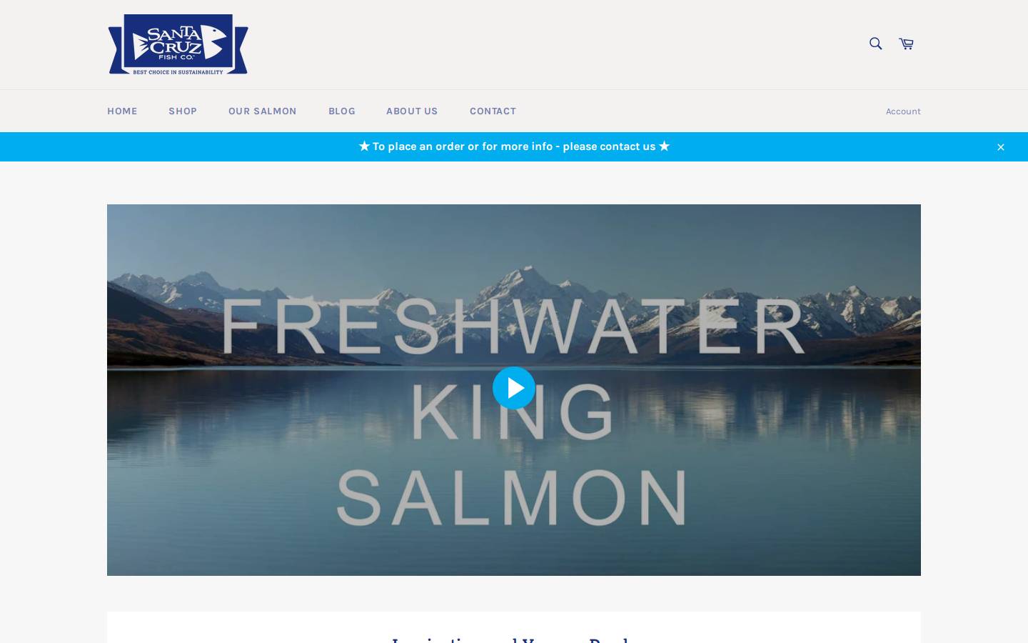 santacruzfish.com homepage screenshot
