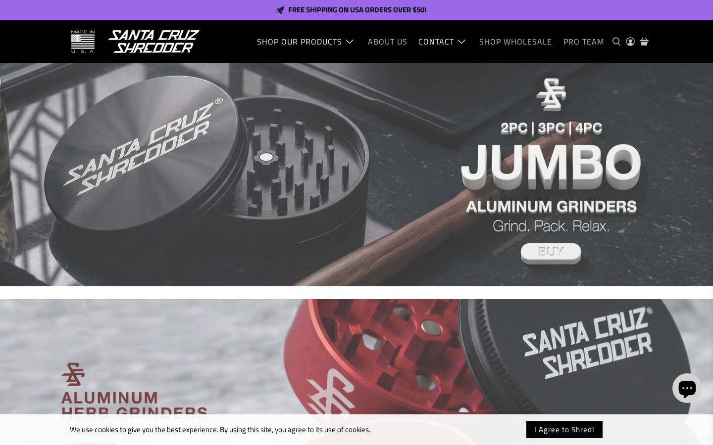 Santa Cruz Shredder homepage screenshot