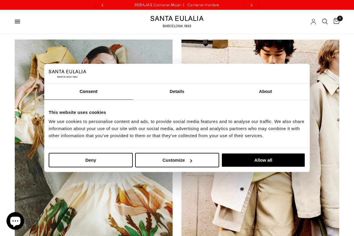 Santa Eulalia homepage screenshot