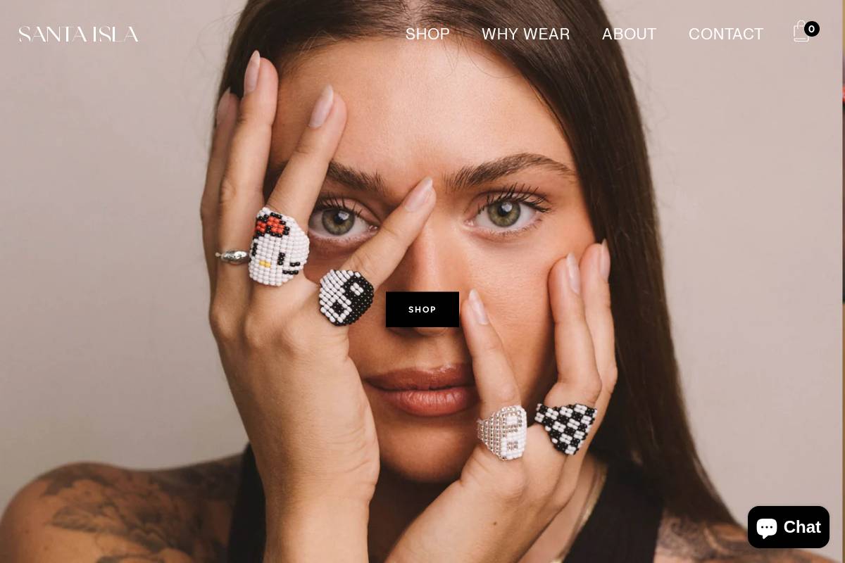 santaisla.com homepage screenshot