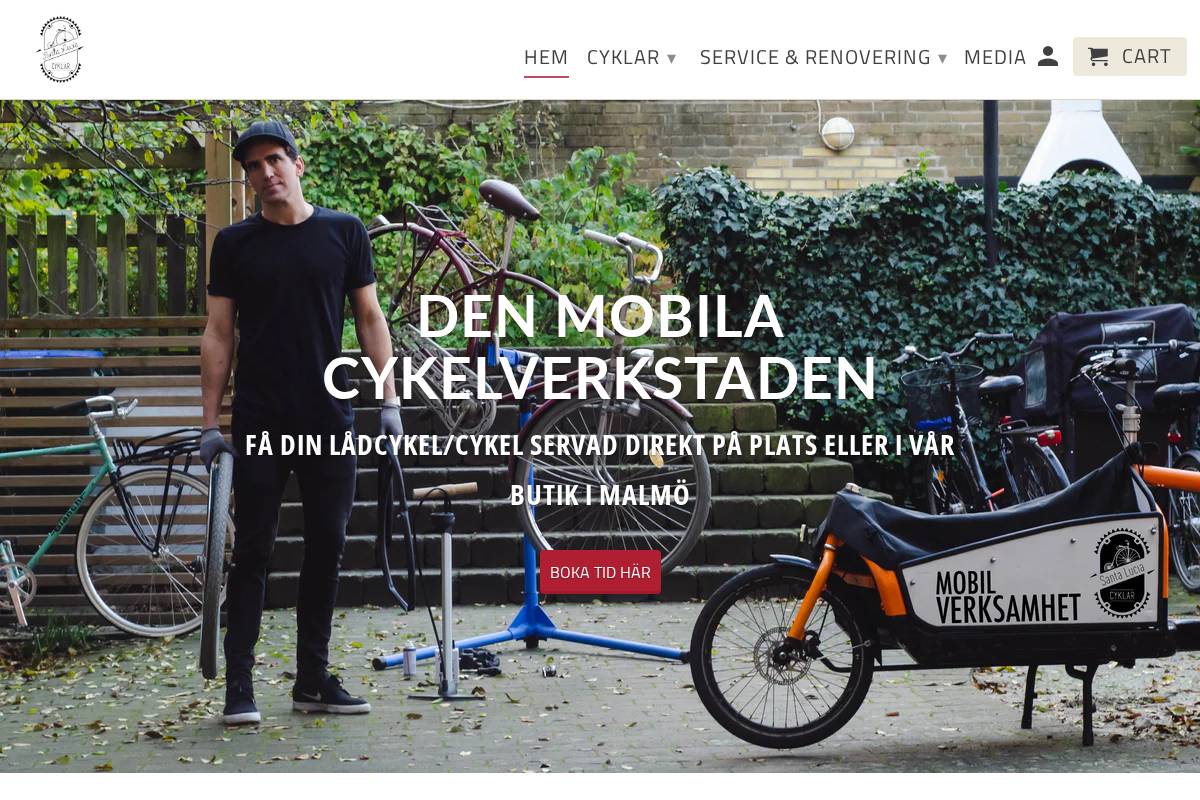 santaluciacyklar.com homepage screenshot