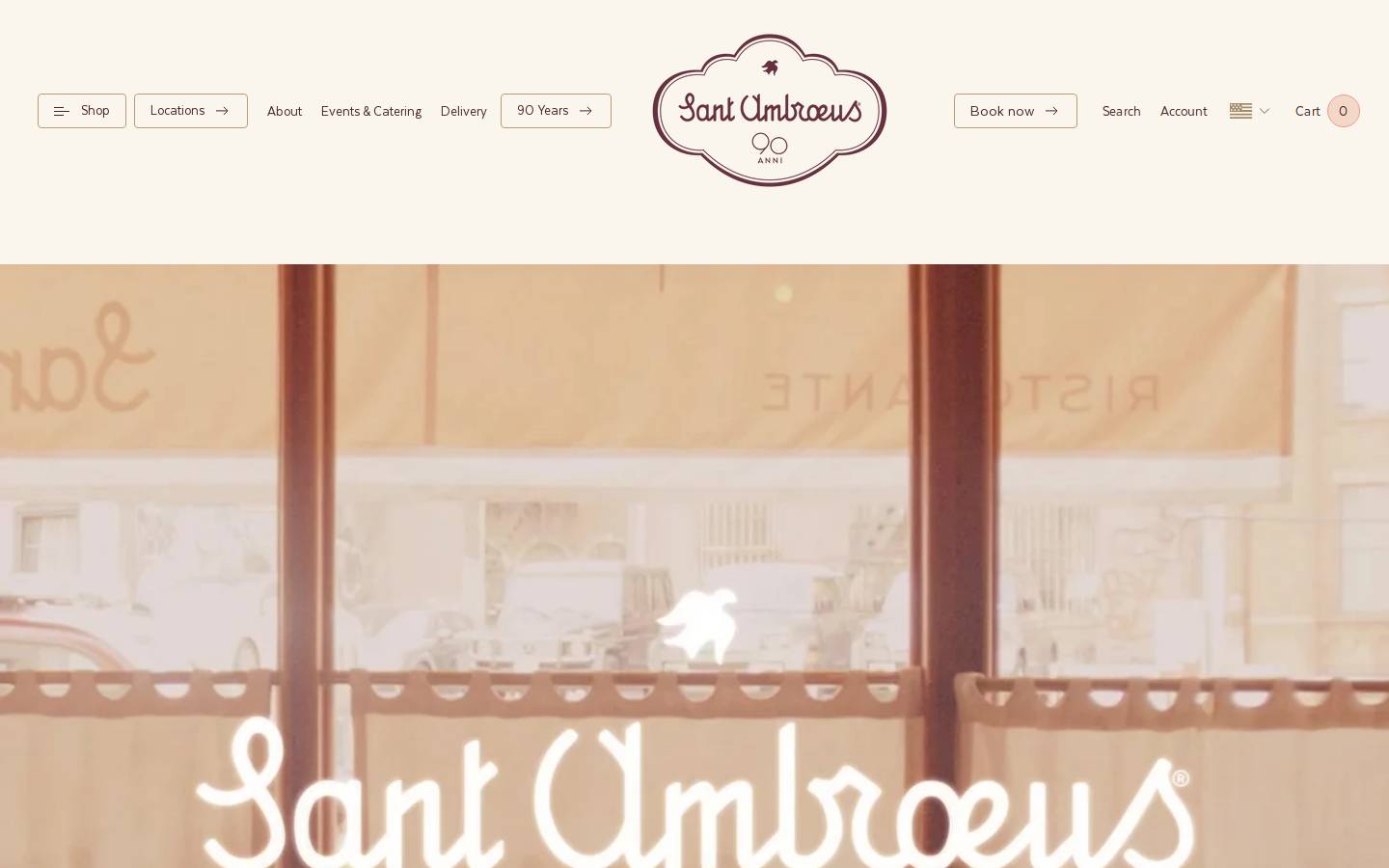 santambroeus.com homepage screenshot
