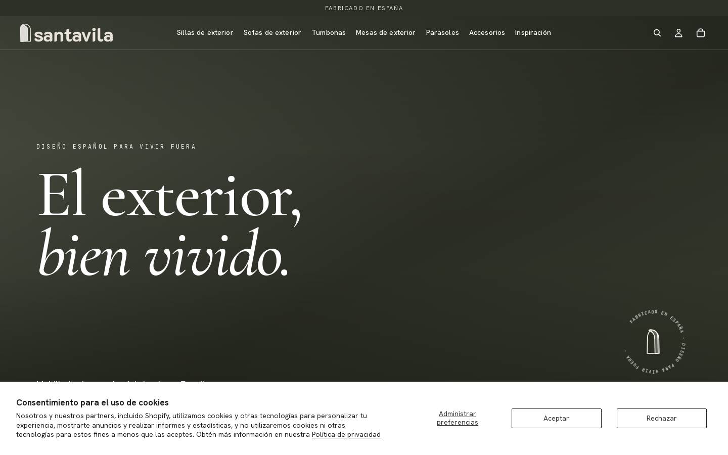 santavila.com homepage screenshot