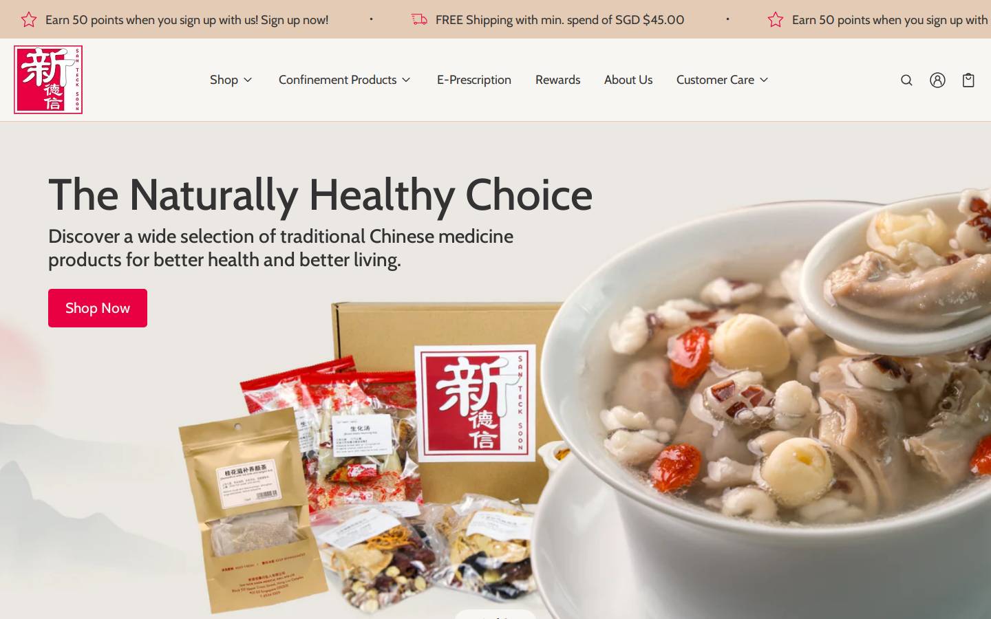 santecksoon.com homepage screenshot