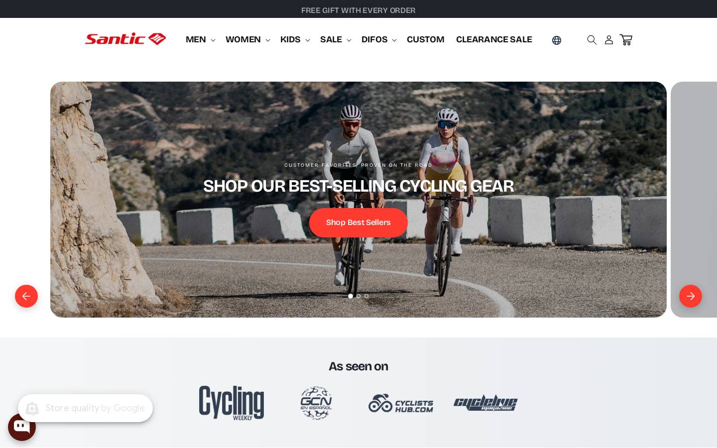 santic.com homepage screenshot