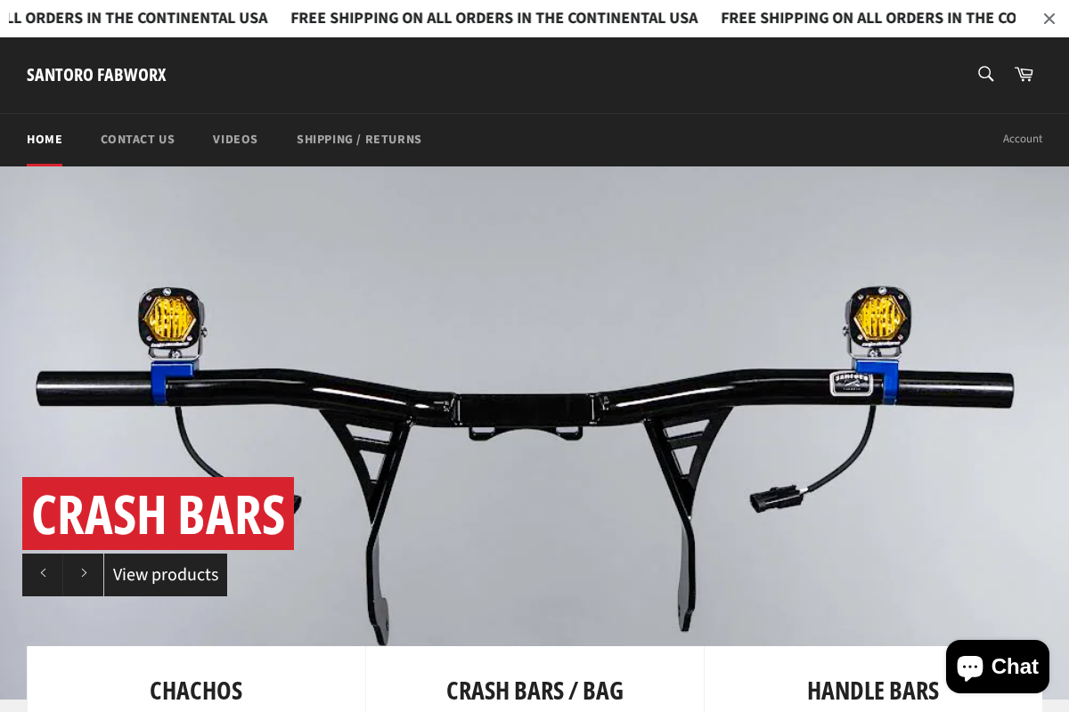 Santoro Fabworx homepage screenshot