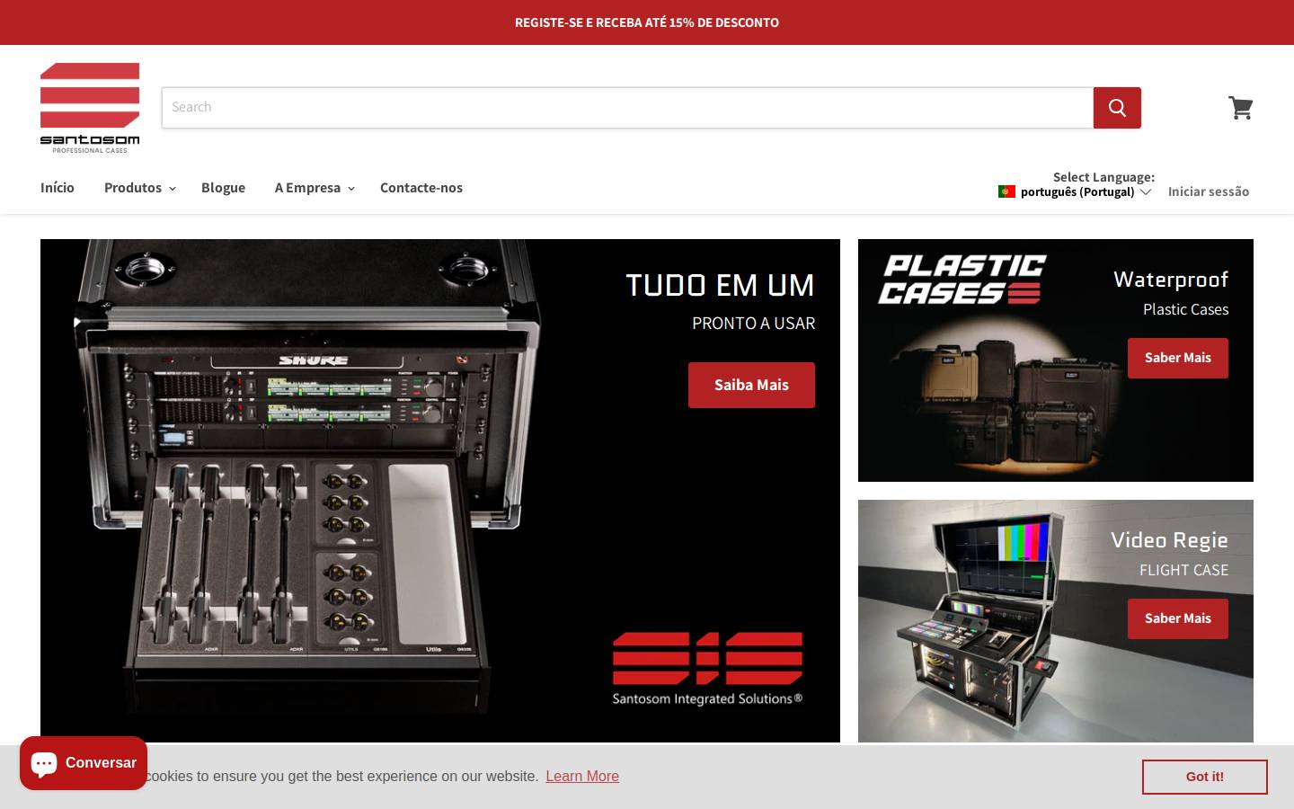 santosom.pt homepage screenshot