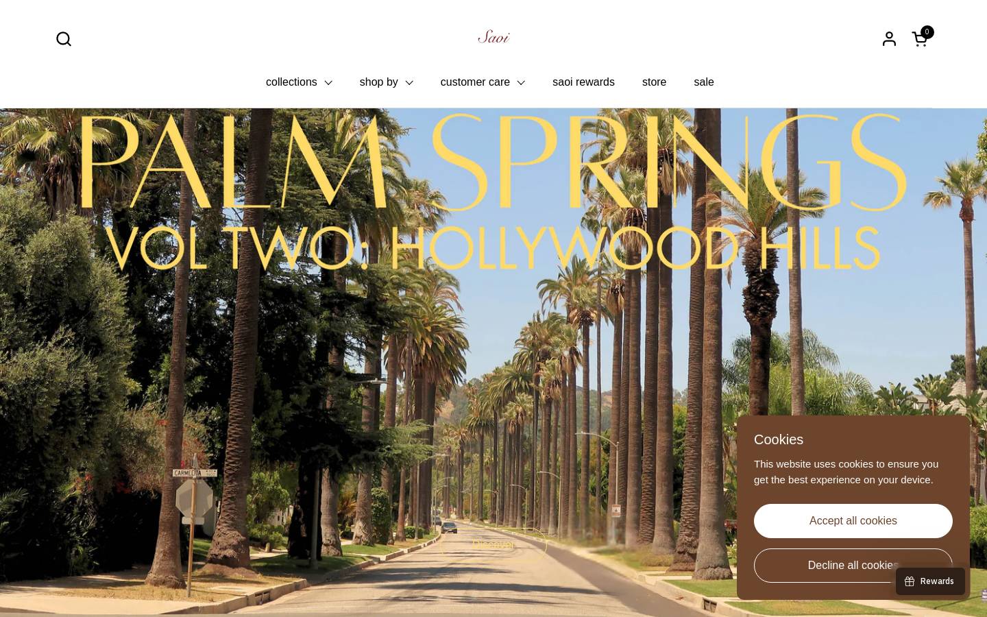 saoi-shop.com homepage screenshot