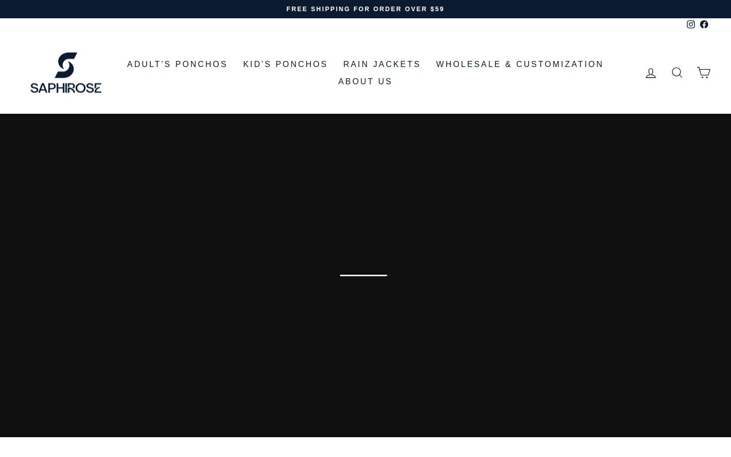 SaphiRose homepage screenshot