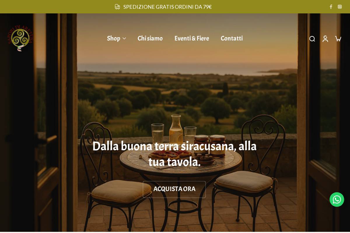 saporiaretusa.com homepage screenshot