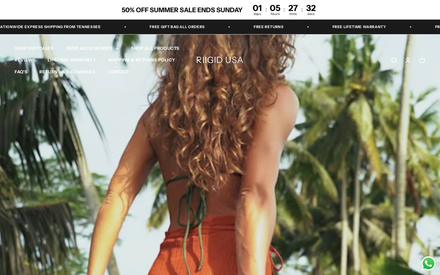 sapphireluggage.com homepage screenshot