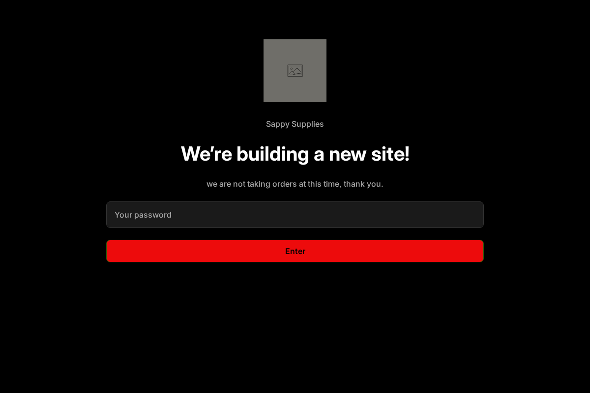 sappysupplies.com homepage screenshot