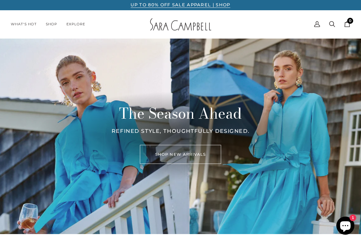 Sara Campbell homepage screenshot