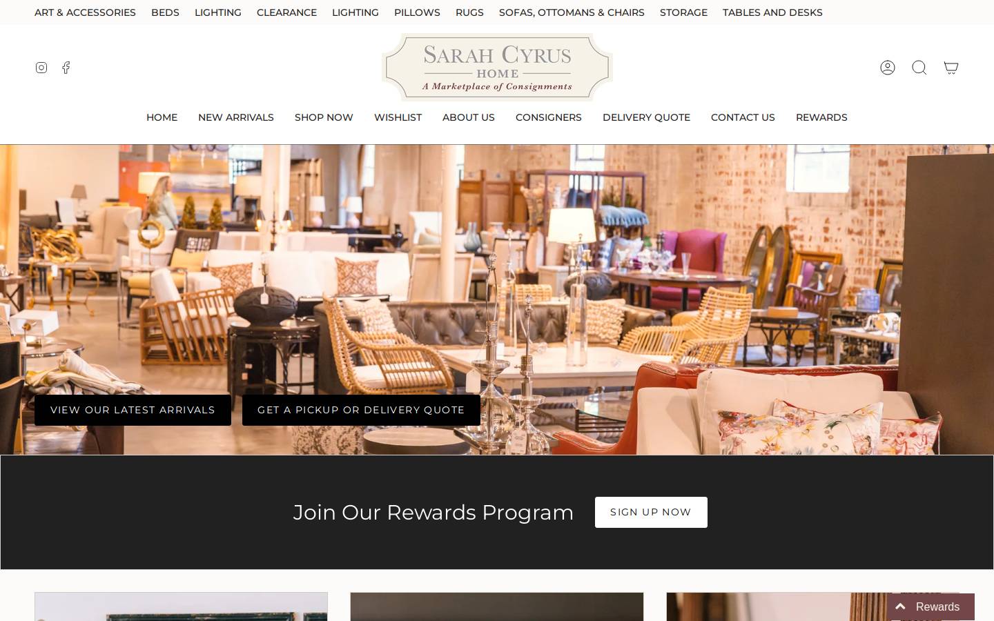sarahcyrus.com homepage screenshot