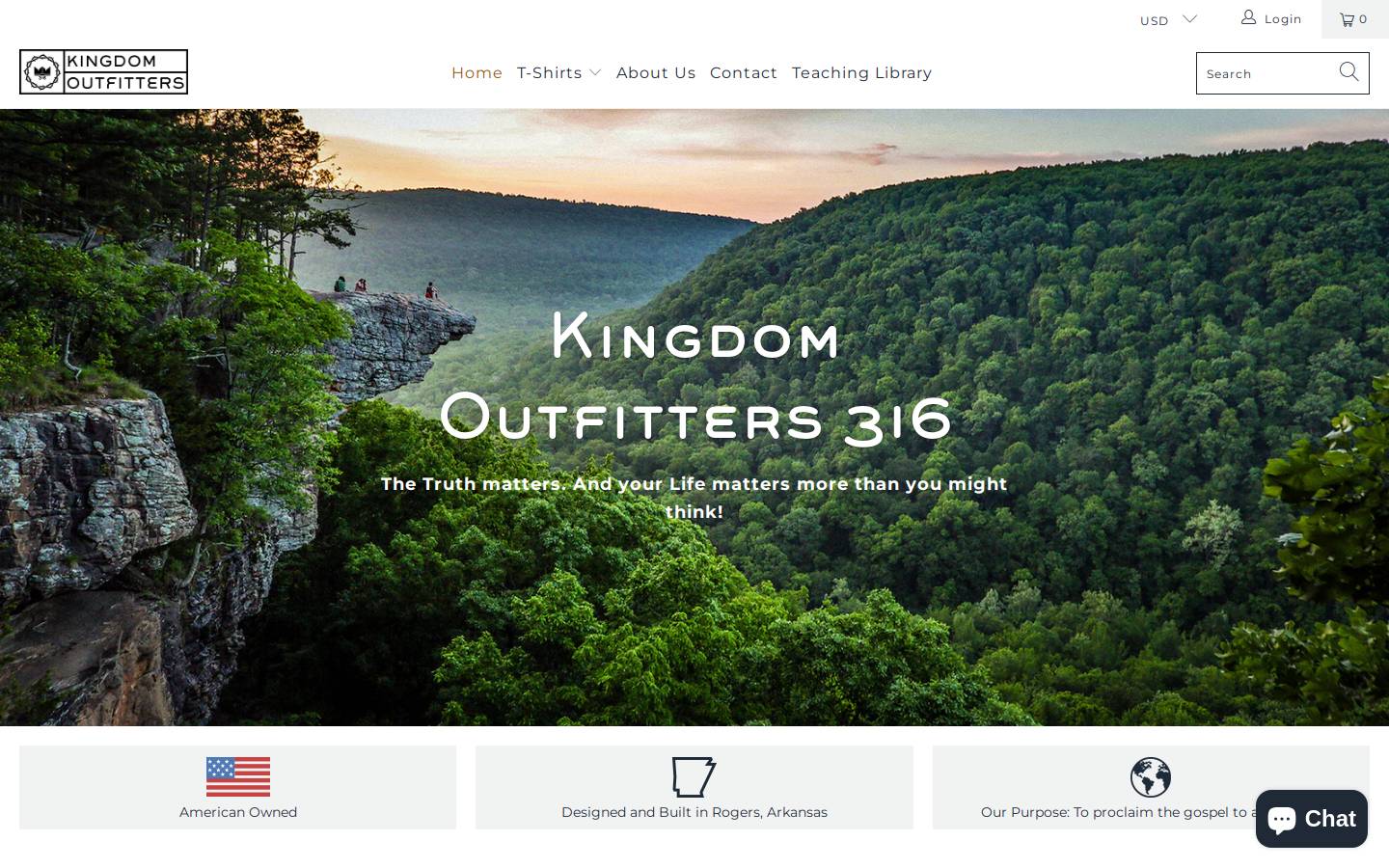 sarahgraceshirtcompany.com homepage screenshot