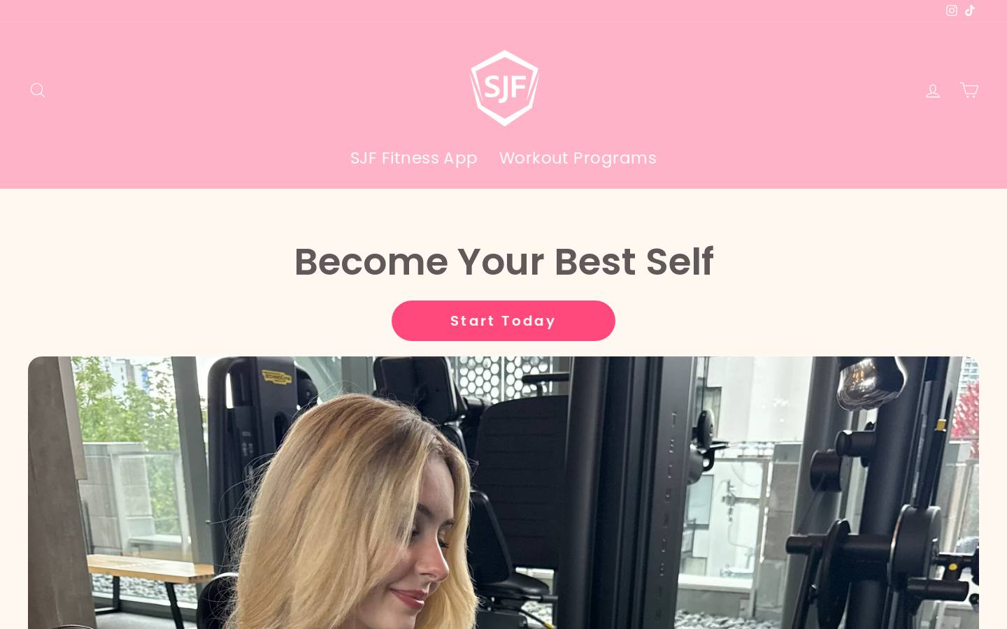 sarahjohnstonfit.com homepage screenshot
