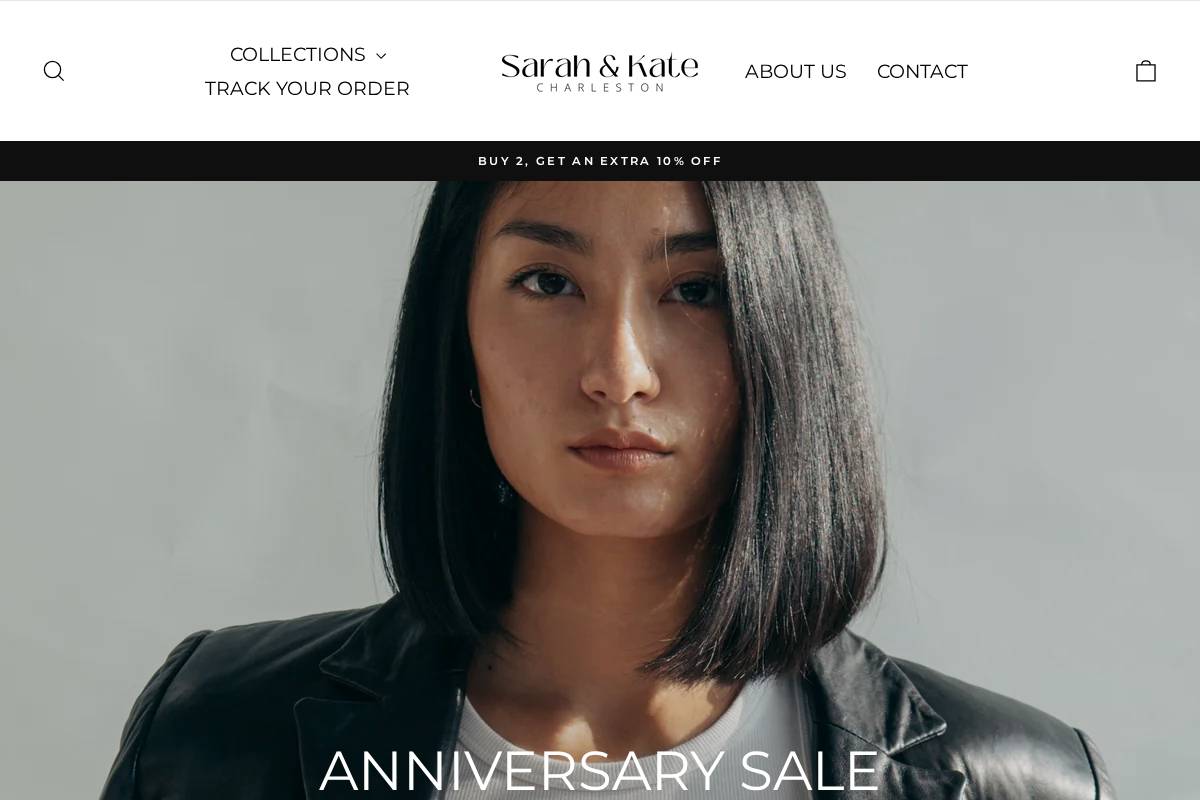 Sarahkatecharleston homepage screenshot