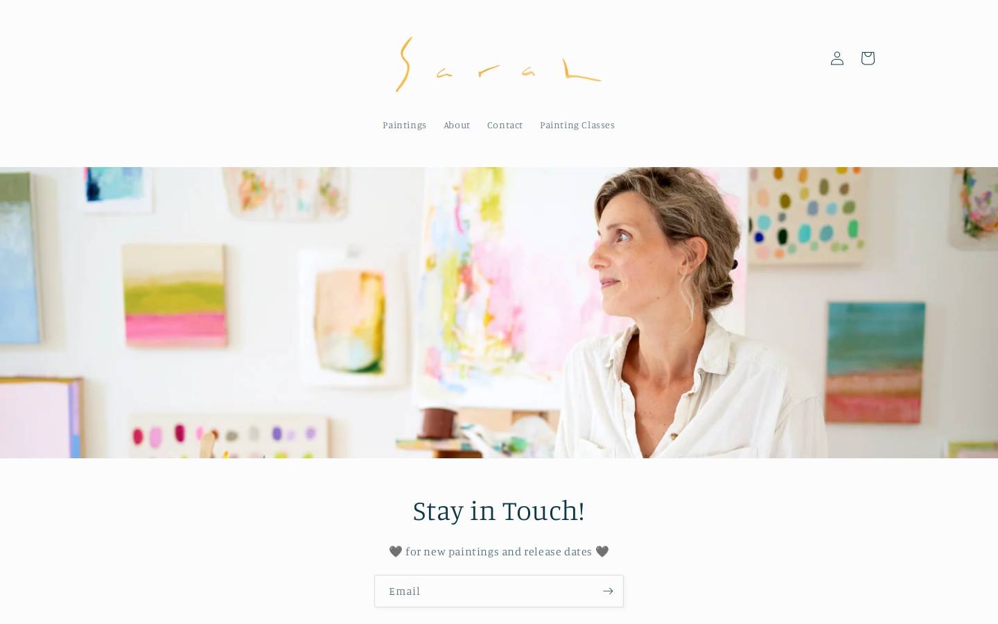 sarahmartinez.com homepage screenshot