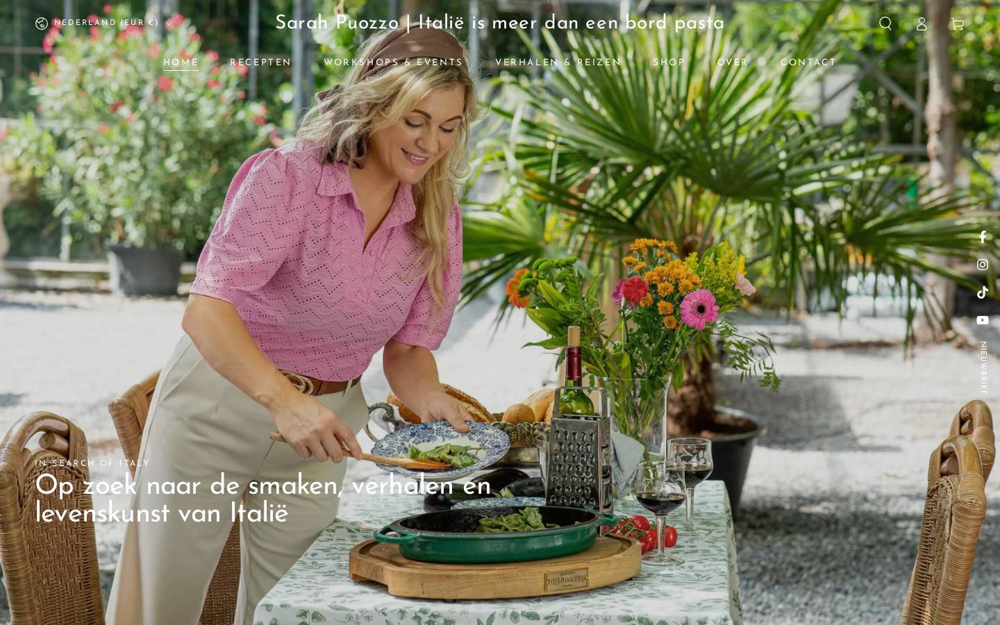 Sarahpuozzo homepage screenshot