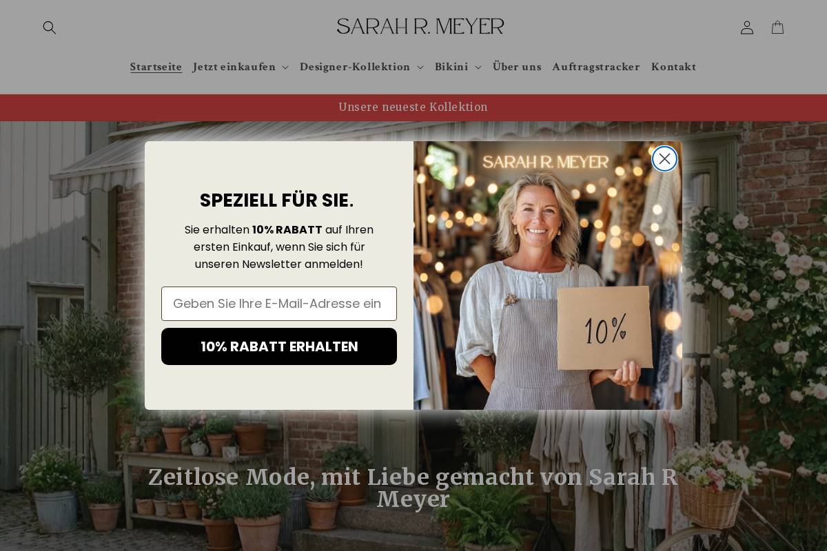sarahrmeyer.com homepage screenshot