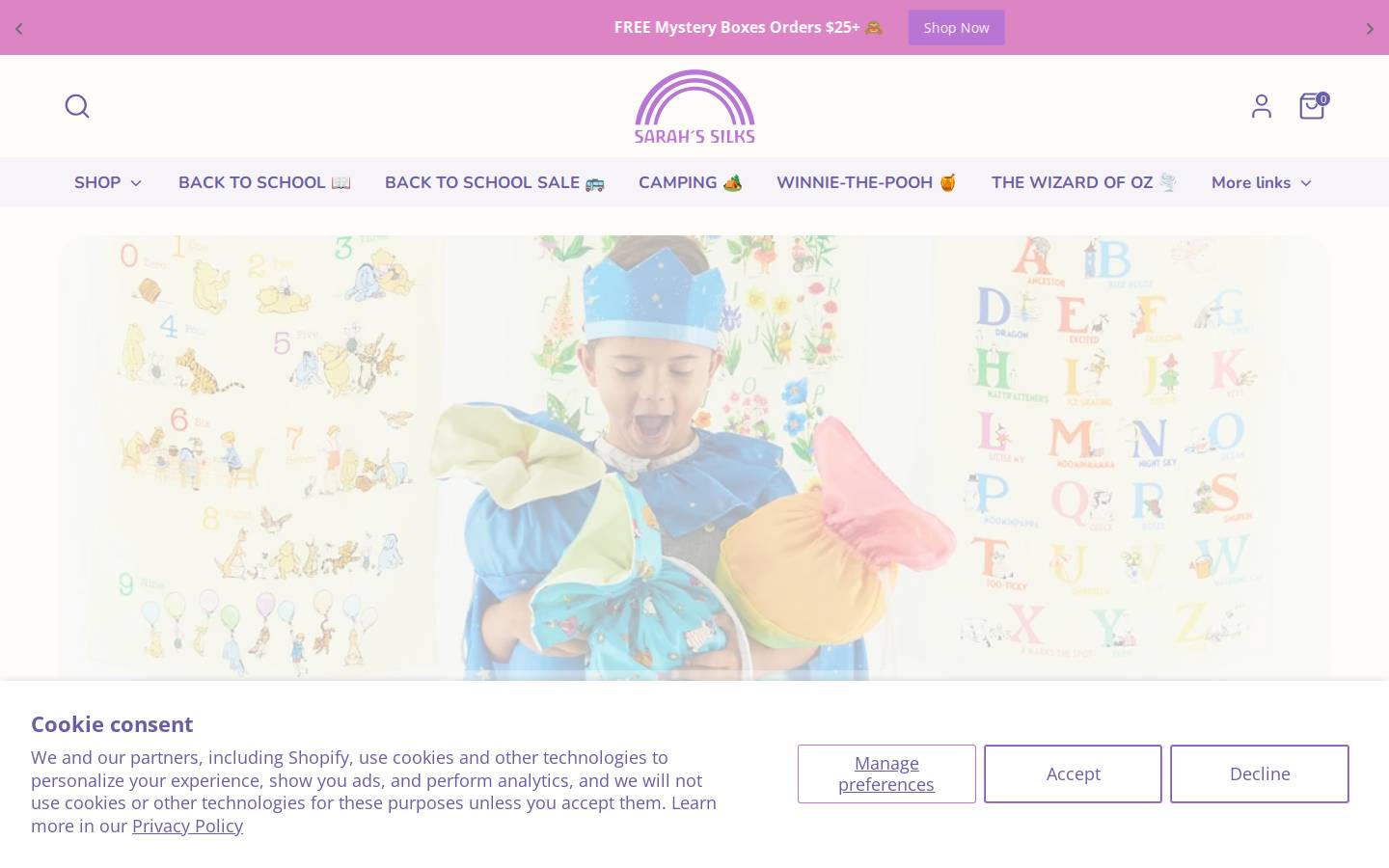 Sarah's Silks™ homepage screenshot