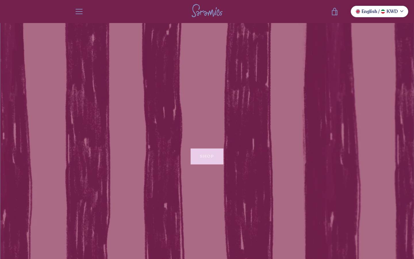 saramicstudio.com homepage screenshot