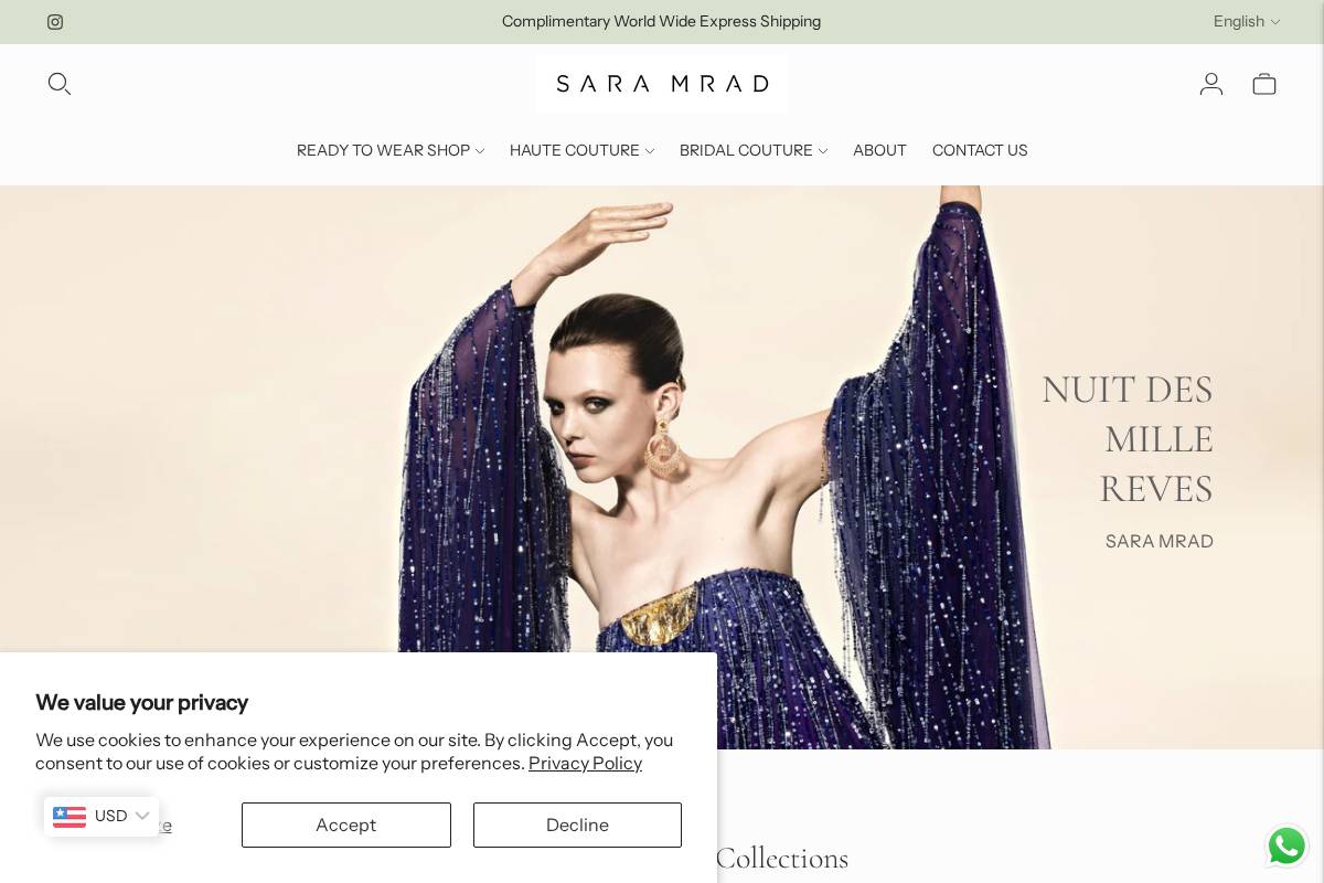 saramrad.com homepage screenshot