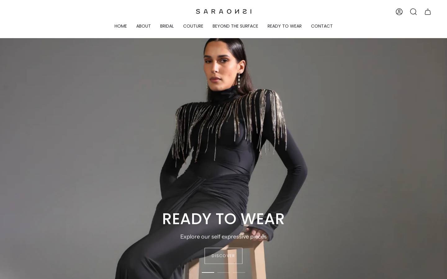 saraonsi.com homepage screenshot