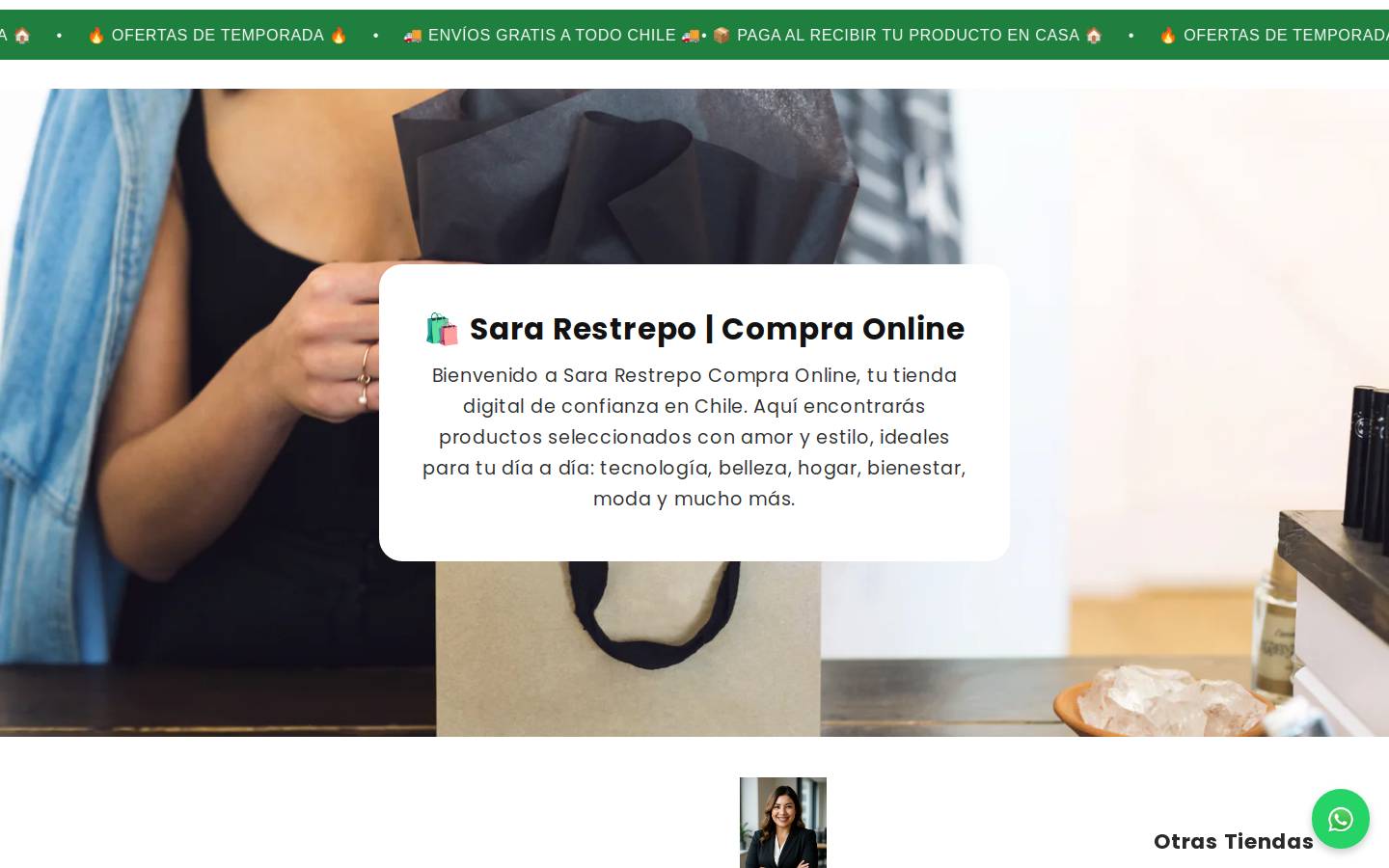 sararestrepocompra.online homepage screenshot