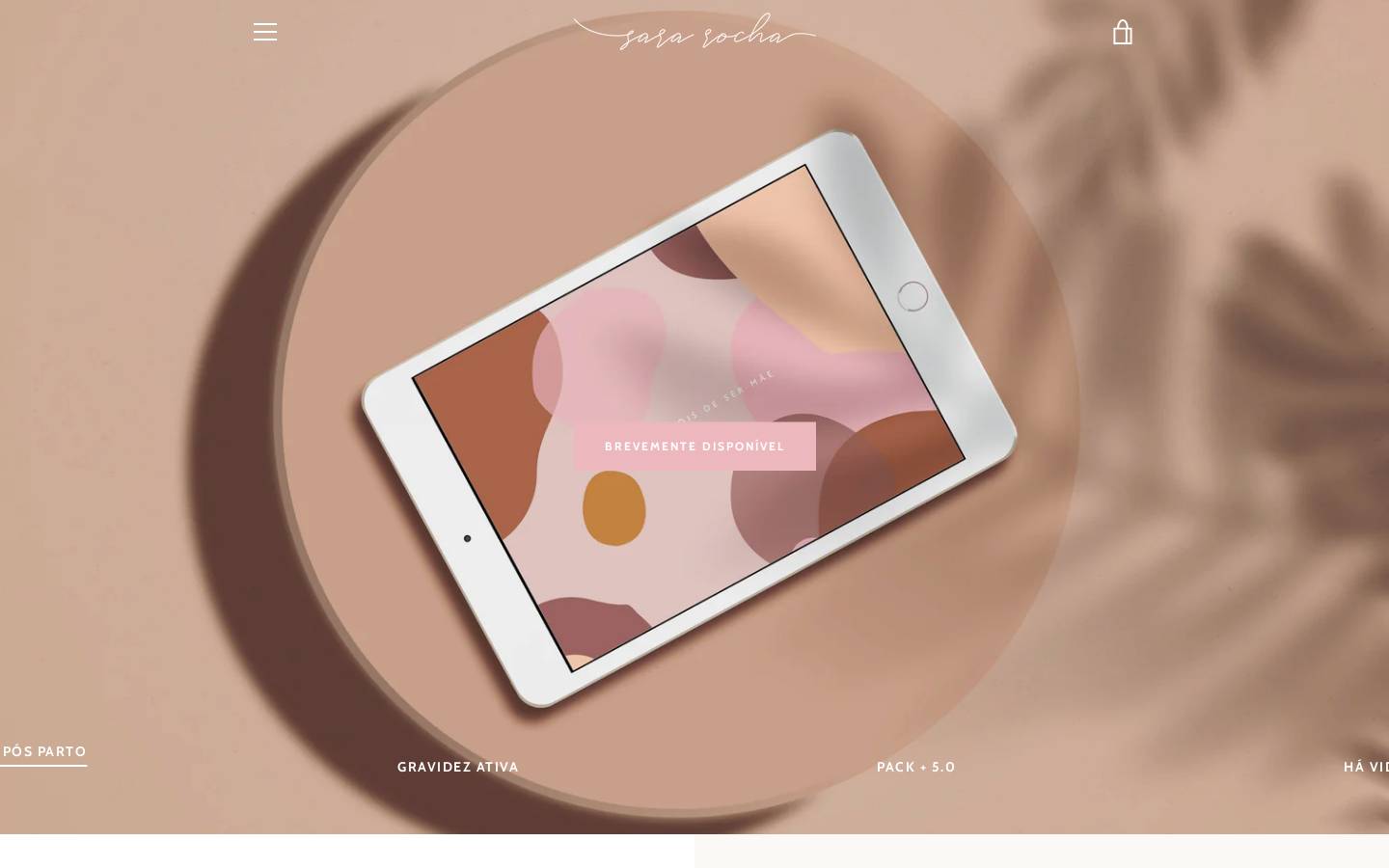 sararocha.pt homepage screenshot