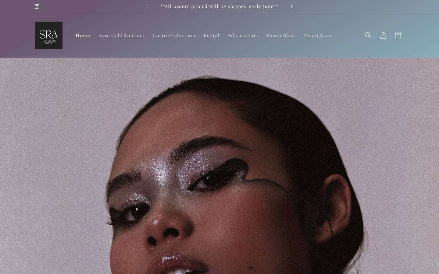 sararoller.com homepage screenshot