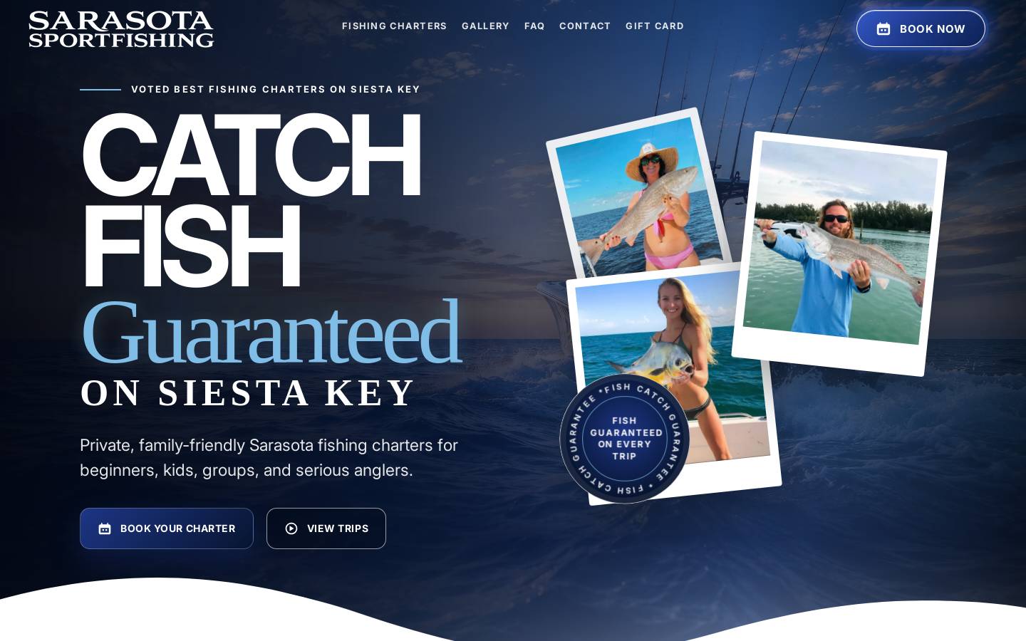 sarasotasportfishing.com homepage screenshot