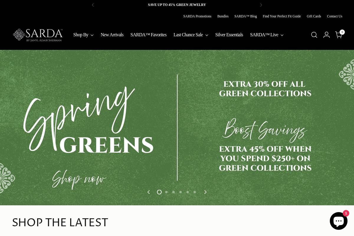 sarda.com homepage screenshot