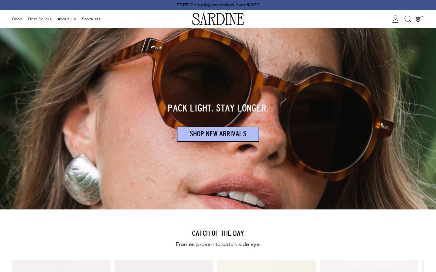 sardine.net homepage screenshot