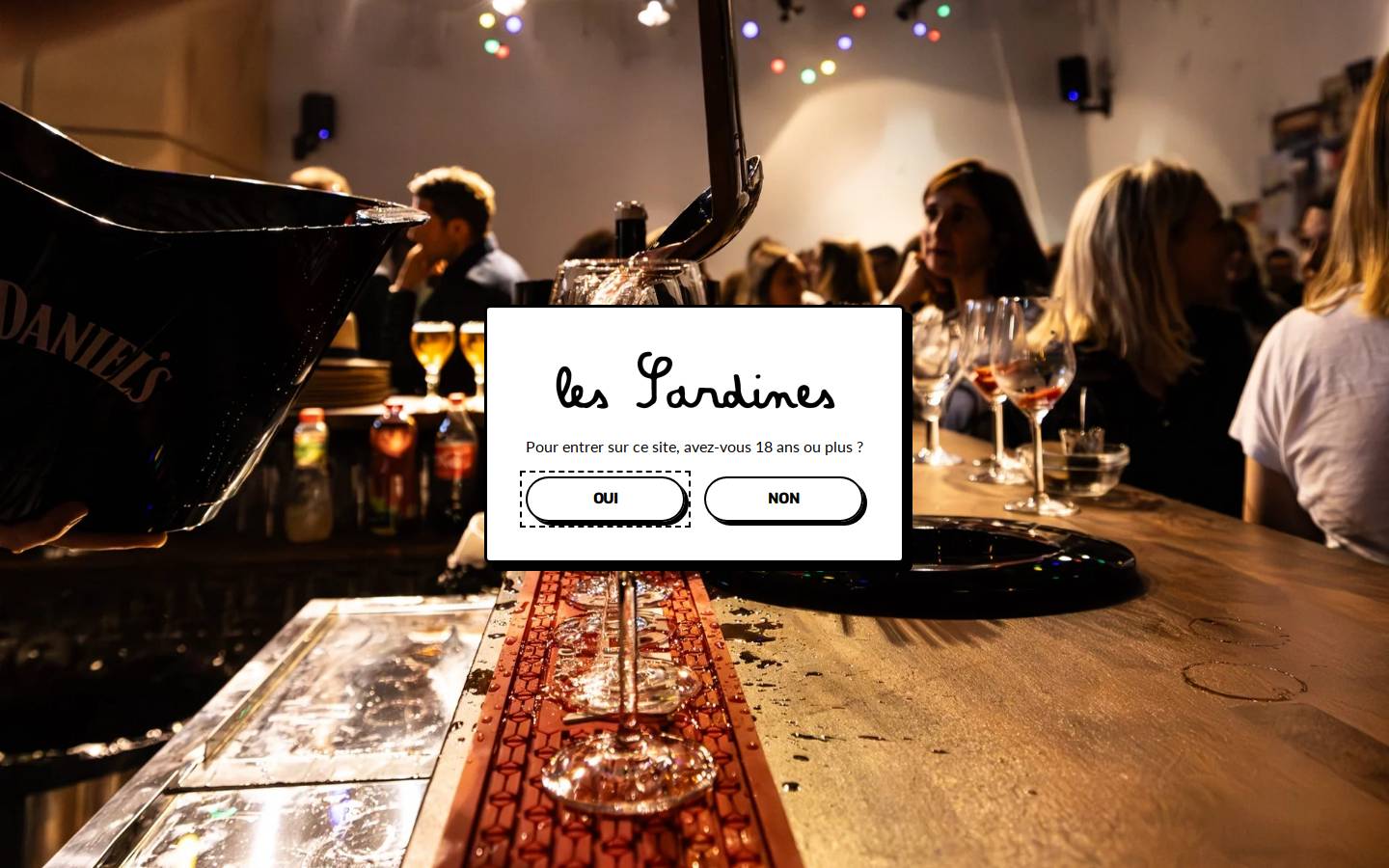 sardines-guinguettes.com homepage screenshot