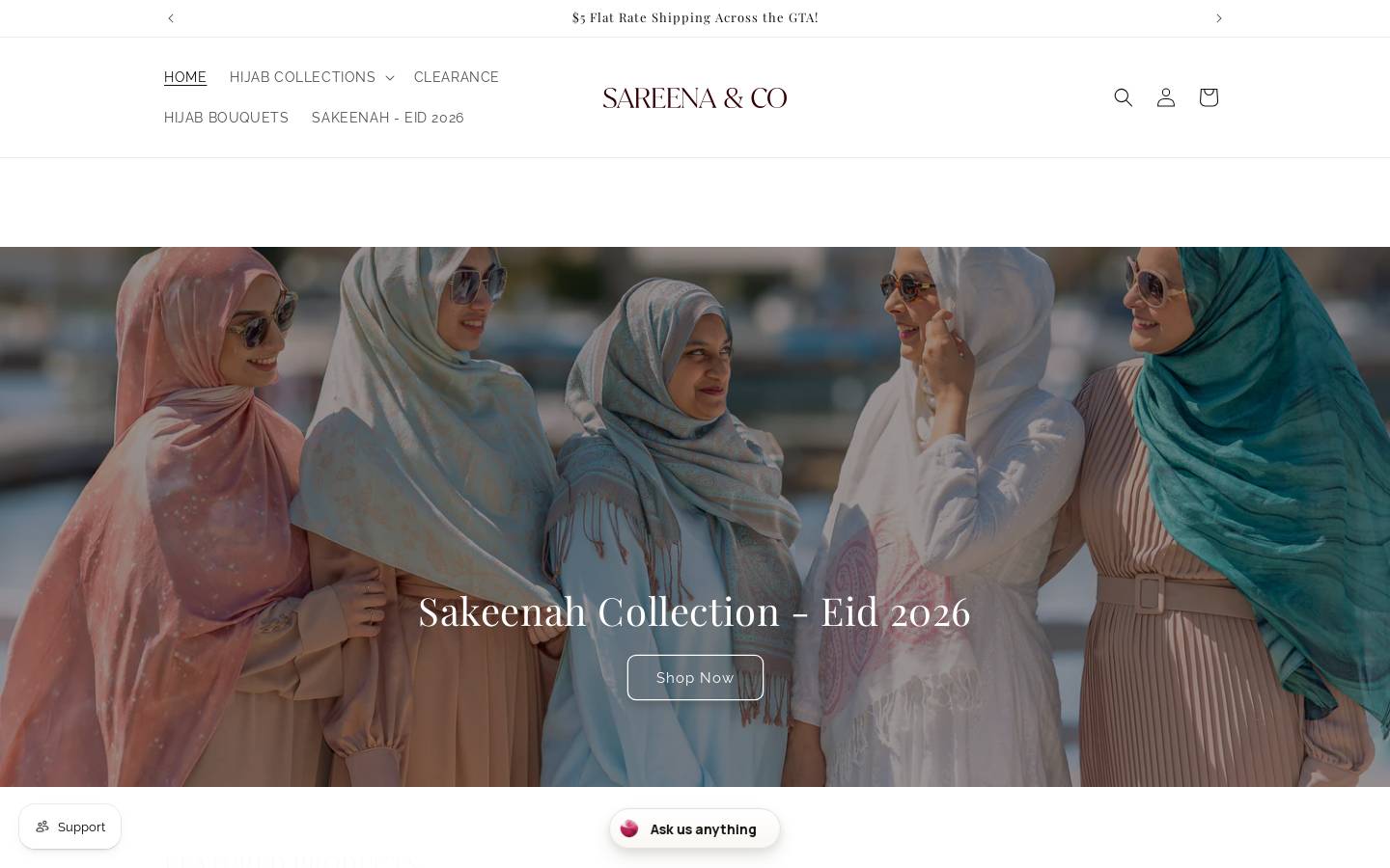 sareena.co homepage screenshot
