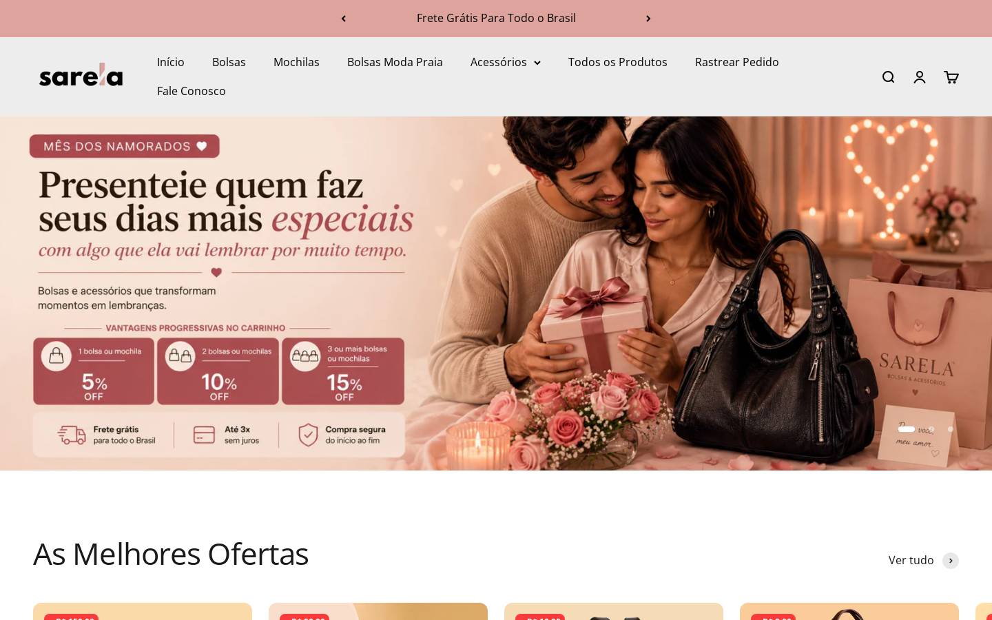 sarela.com.br homepage screenshot