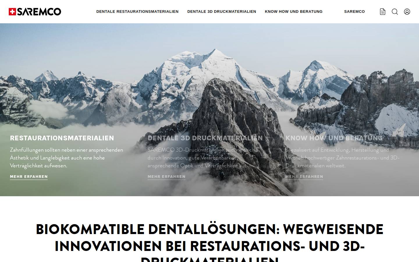 saremco.ch homepage screenshot