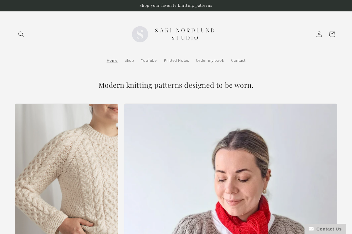 Sari Nordlund homepage screenshot