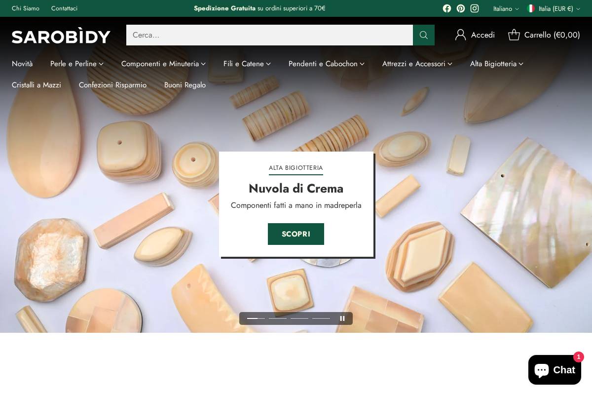sarobidy.com homepage screenshot