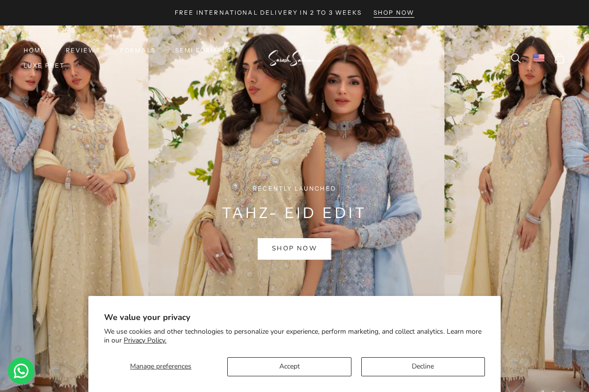 Sarosh Salman homepage screenshot