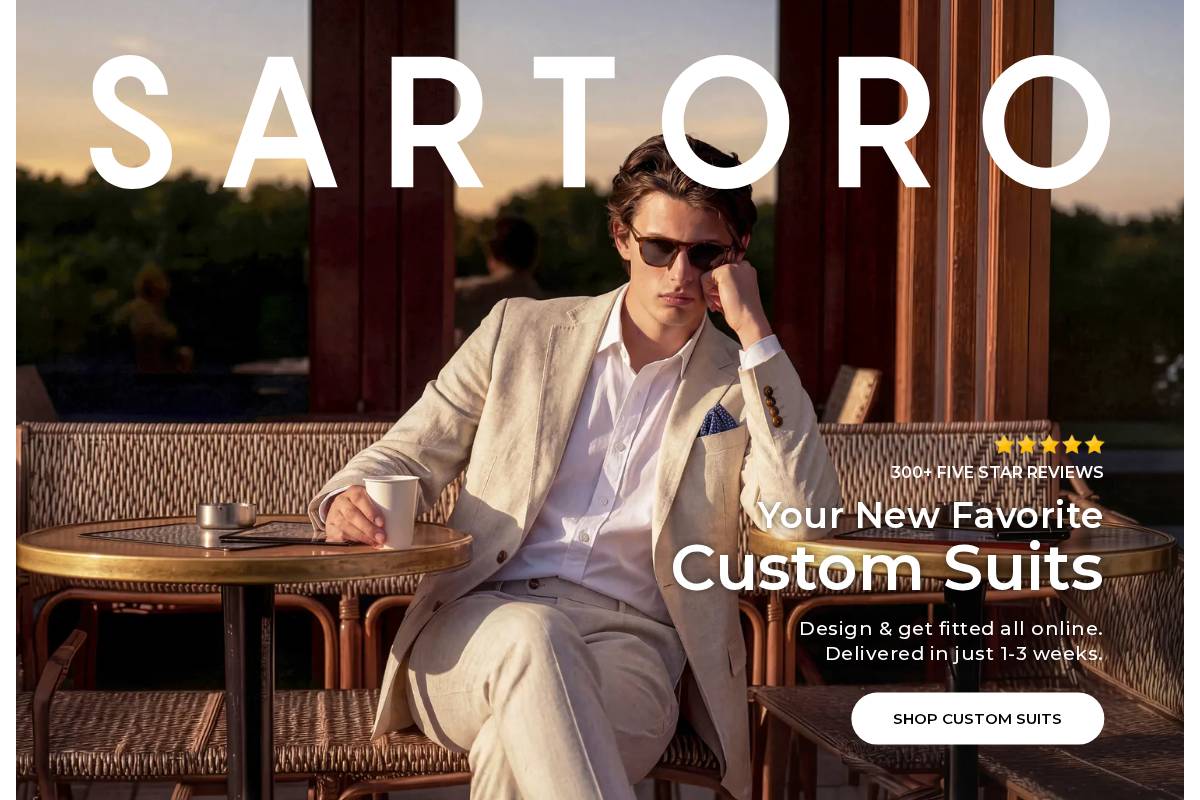 sartoro.co homepage screenshot