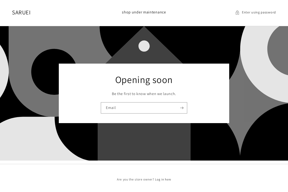 saruei.store homepage screenshot