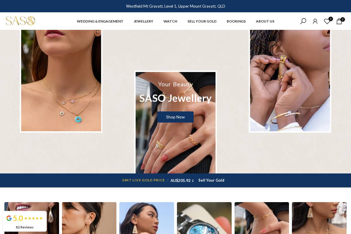 Sasogold homepage screenshot