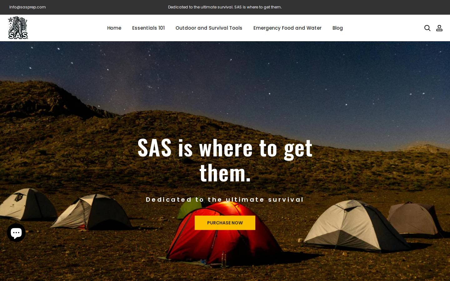 sasprep.com homepage screenshot