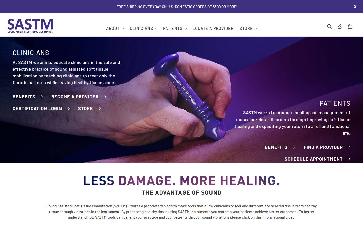 sastm.com homepage screenshot