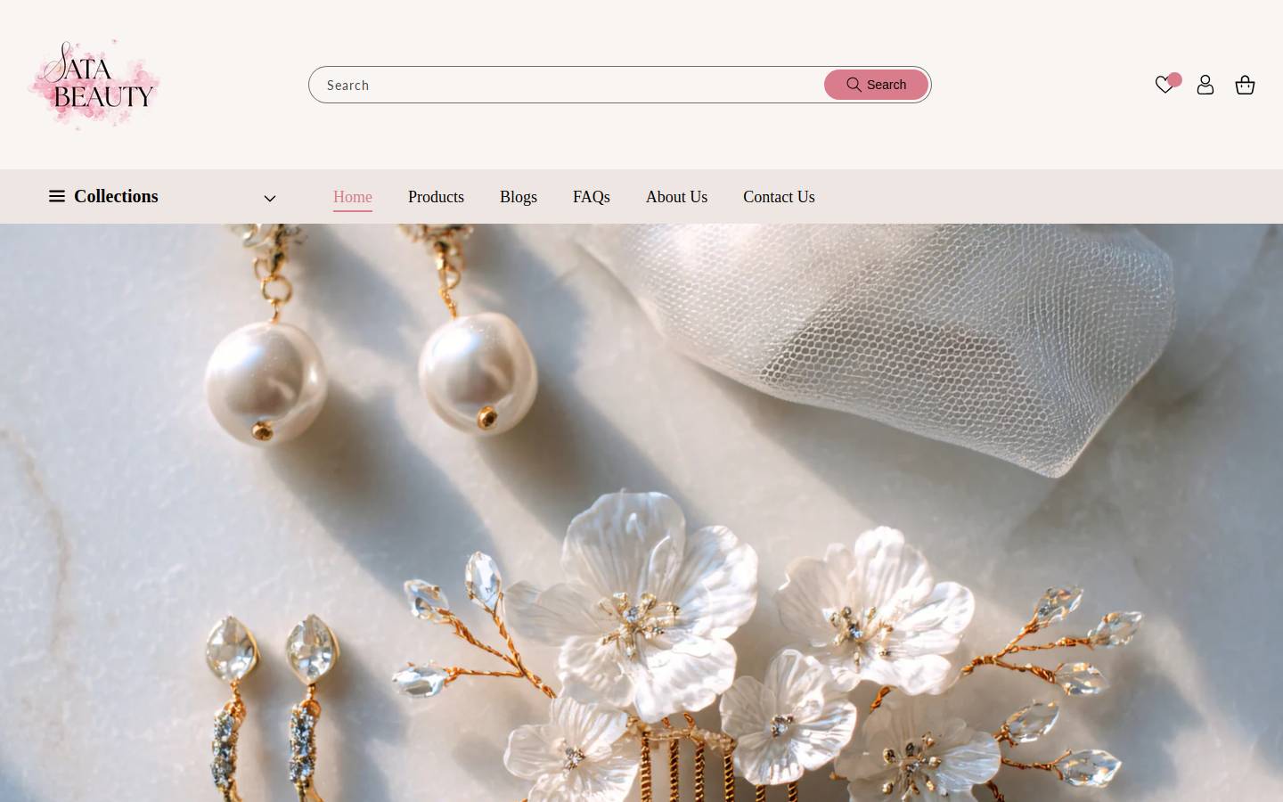 satabeauty.com homepage screenshot