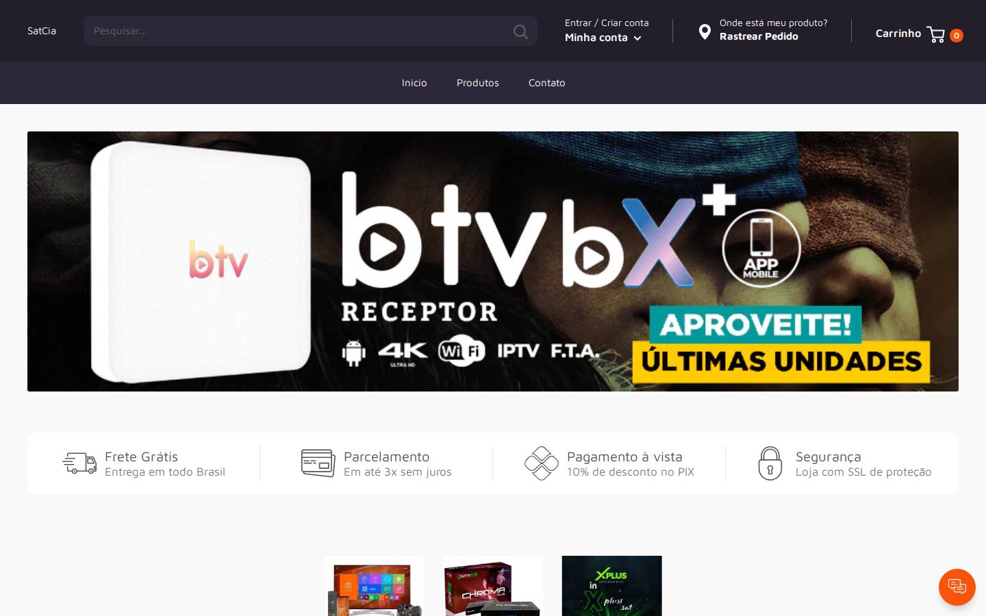 satcia.website homepage screenshot
