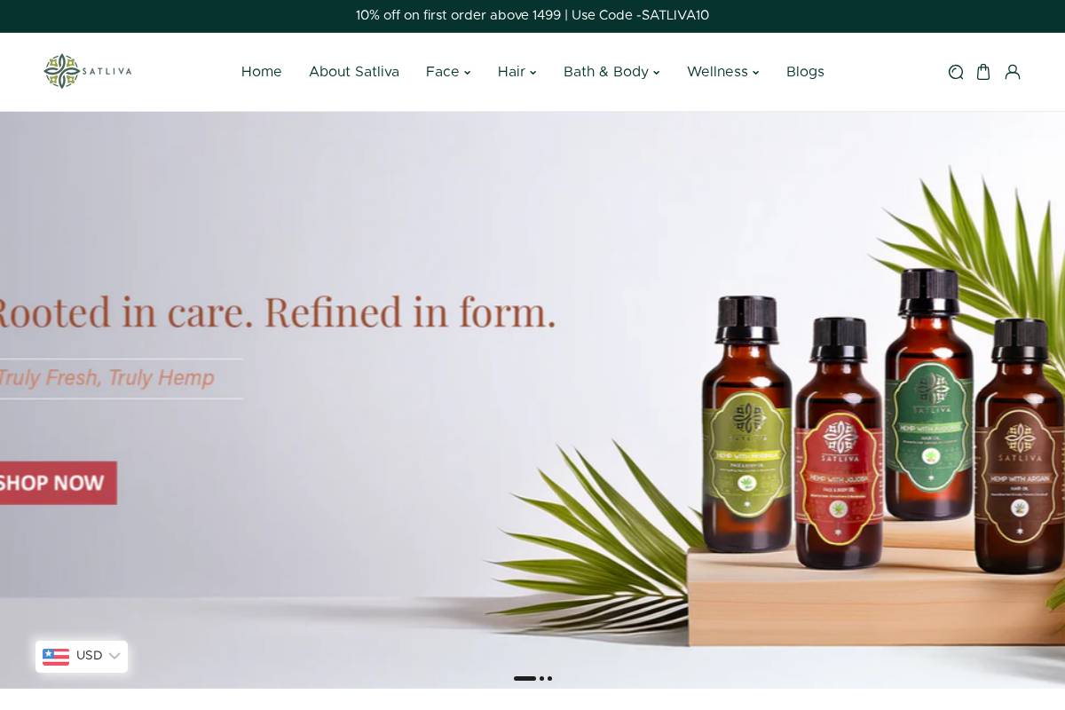 satliva.com homepage screenshot