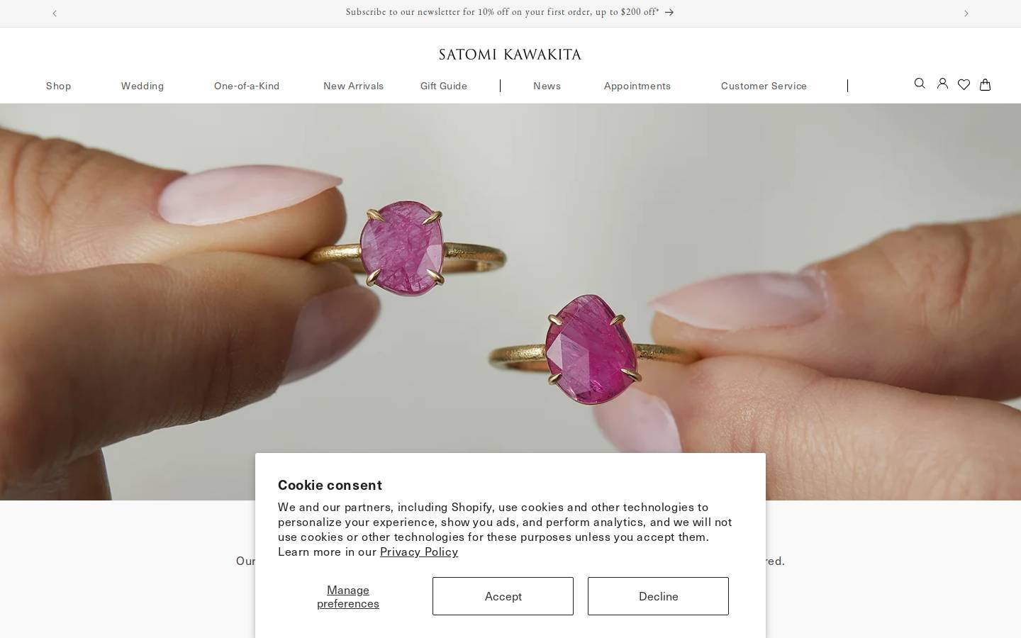 satomikawakita.com homepage screenshot